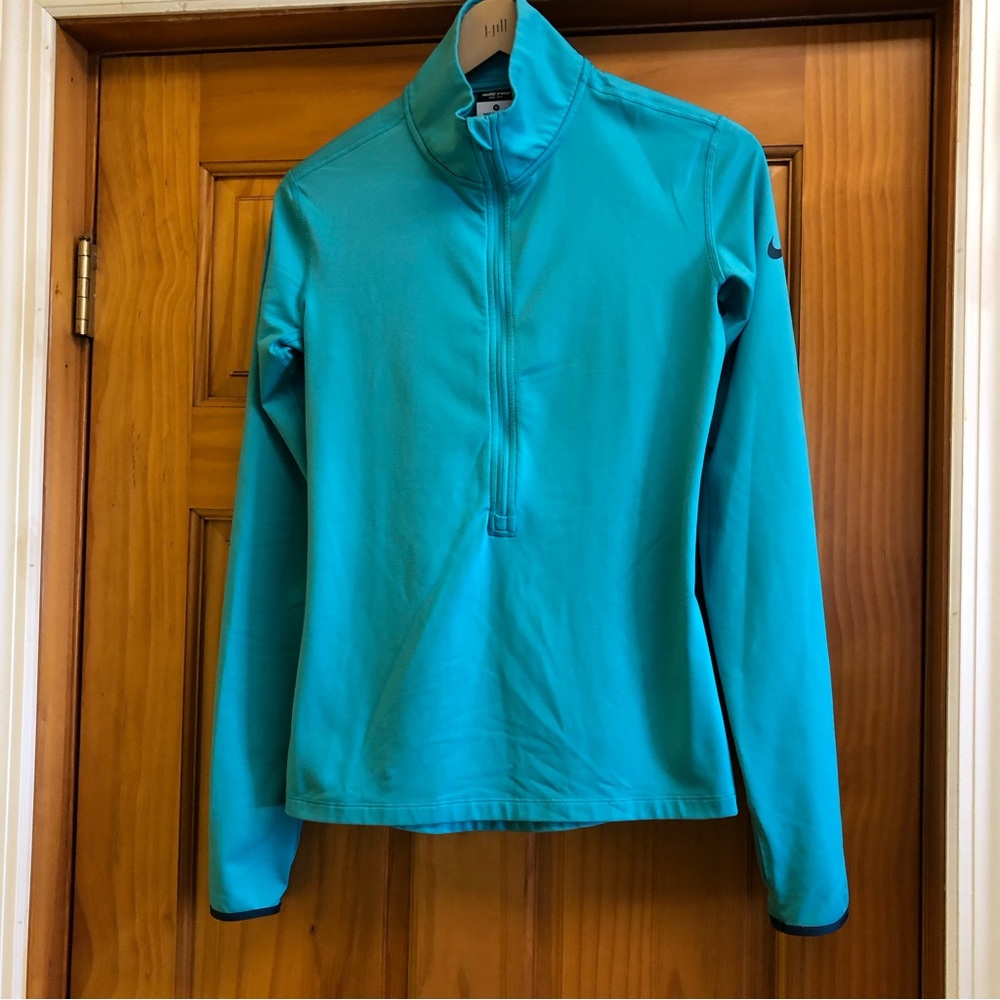Nike Pro Warm Dri-fit Active 1/2 Zip Lined Top Shirt / Women's Medium / Exercise